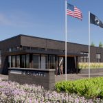 A rendering of the design for the new St. Helens police station.